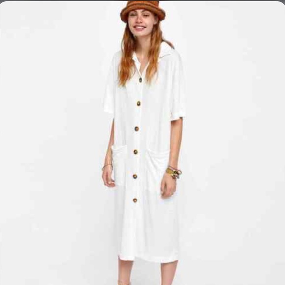 Zara Knit Button Dress - Picture 3 of 9